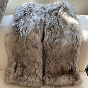 Faux fur vest